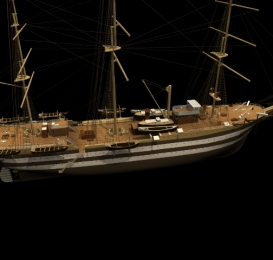 低精度帆船模型