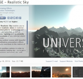 天空模拟插件 UNIVERSE - Realistic Sky