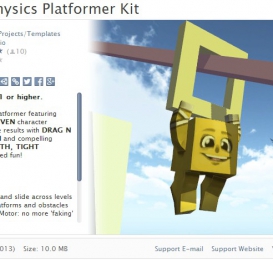 unity Complete Physics Platformer Kit v1.2 - 最佳的物理效果制作插件
