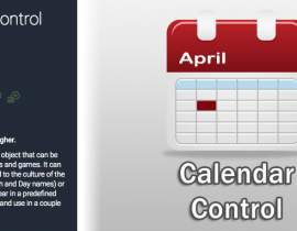 Calendar Control unity3d 日历插件