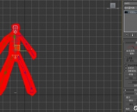 自行绘制简单的骨骼绑定biped动作后倒入在unity3d中