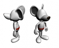 带动画的卡通低模 Miki mouse 3DS