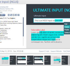 (NGUI)Input label控件扩展Ultimate Input