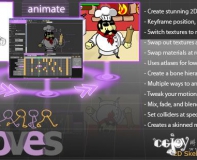 Unity3D Smoothmoves V2.1 骨骼动画 2D