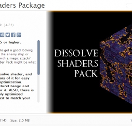 Dissolve Shaders Package v2.6 - 溶解特效着色器