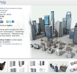低模高精度城市 模型插件包City Low Poly