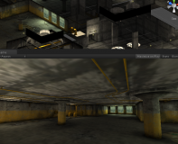 Warehouse  cool 3d scene