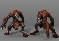 Unity3D狼模型Creatures