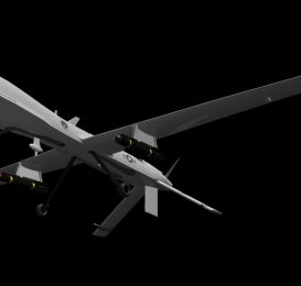 美军MQ-1捕食者无人机FBX带贴图模型下载